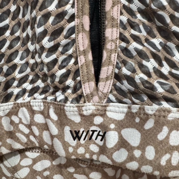 Peloton x WITH Riverstone High Neck Bra with Cross Mesh Back Medium - Picture 3 of 4